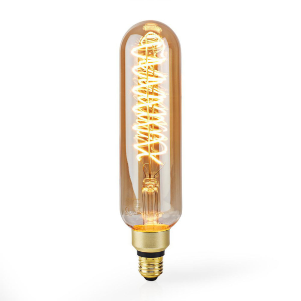 LED Buis T65 8,5W E27 Gold Finish Spiraal