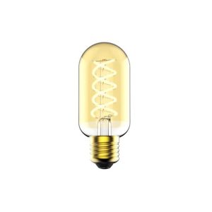 LED Buis T45 5W E27 Goud Spiraal